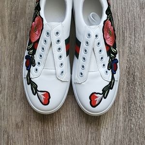 Embroidered sneakers